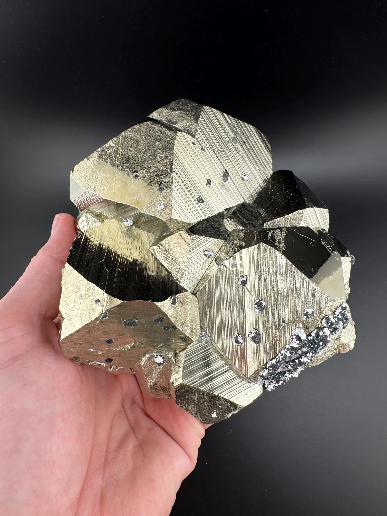 Pyrite - Large, Lustrous, Dodecahedral Specimen